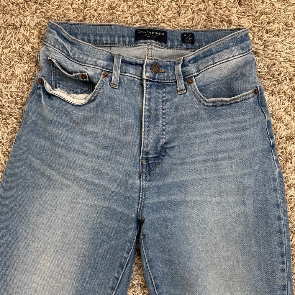 Lucky Brand High Rise Skinny Jean Bridgette Light Blue Size 8/29 - Picture 6 of 13